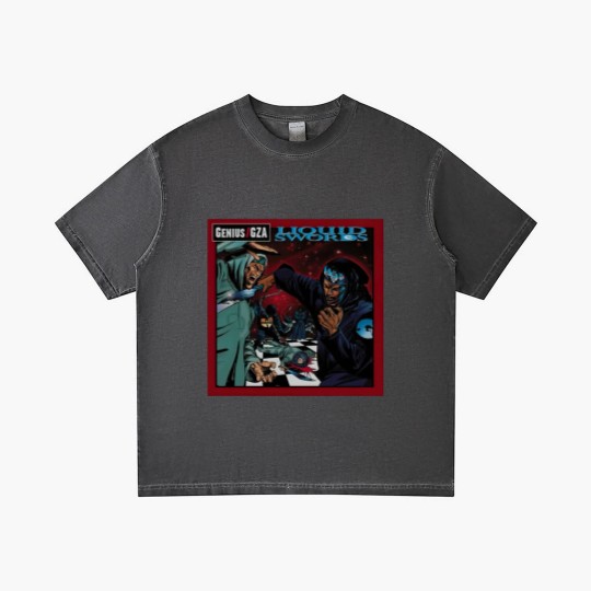 Discover Vintage Genius GZA liquid swords hip hop RETRO Gradient T Shirts