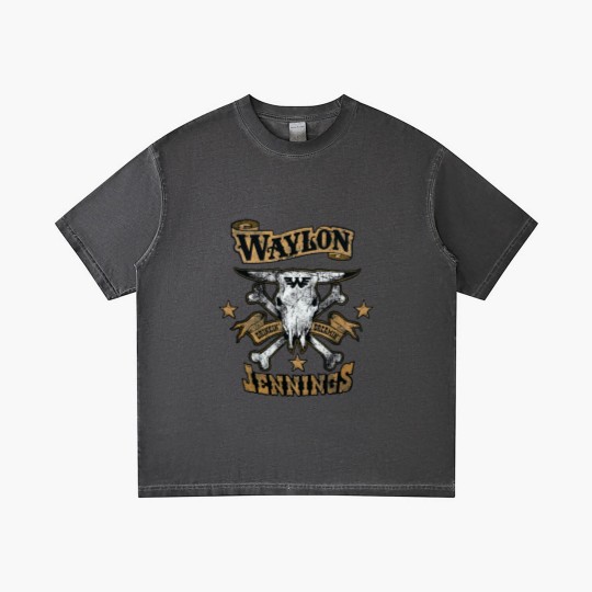 Discover Waylon Jennings Logo Design Classic Gradient T Shirts
