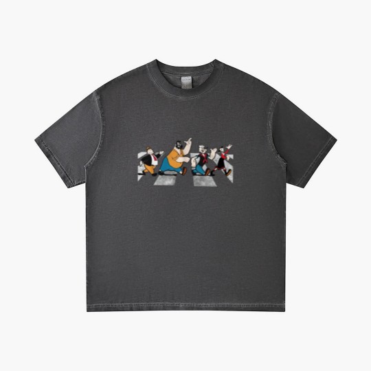 Discover Popeye The Sailor Man Cartoon Abbey Road Adult Gradient T Shirts Gradient T Shirts Black