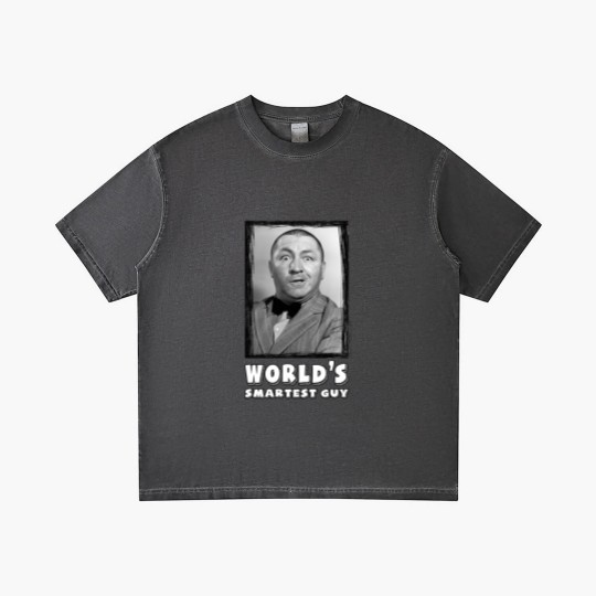 Discover The Three Stooges Curly, World's Smartest Guy Gradient T Shirts