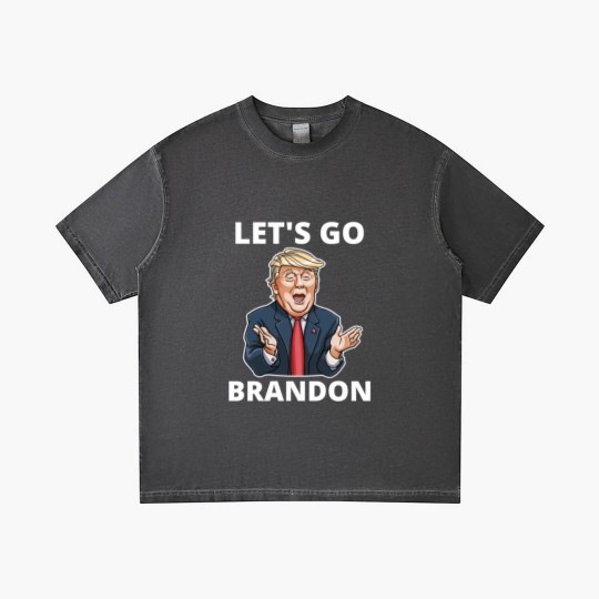 Discover Lets Go Brandon America Flag Gradient T Shirts
