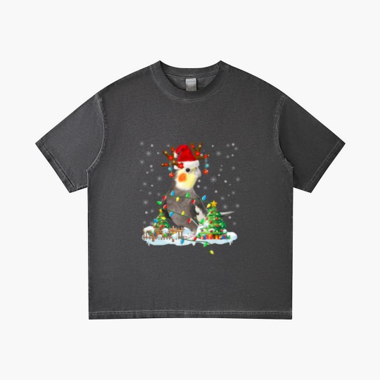 Discover Cute Cockatiel Gradient T Shirts Christmas Cockatiel Lover Santa Cockatiel Christmas Lights