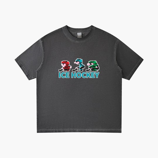 Discover 8-bit Ice Hockey Guys for Dark Gradient T Shirts - Nintendo - Gradient T Shirts