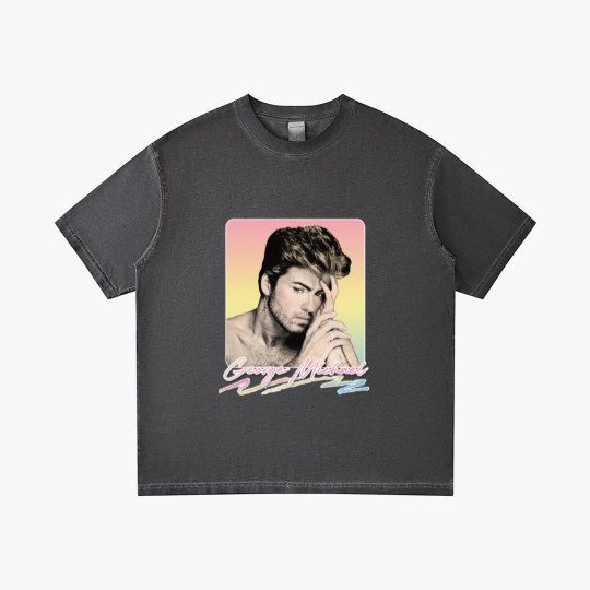 Discover George Michael // Faded Vintage Look // Original Design - George Michael - Gradient T Shirts