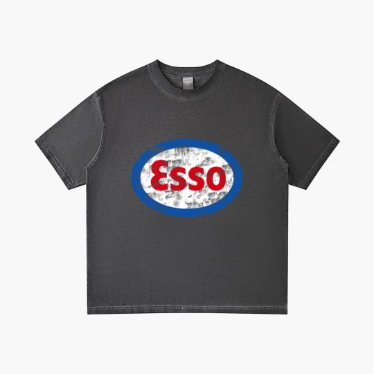 Discover Vintage distressed Esso logo - Auto Racing - Gradient T Shirts