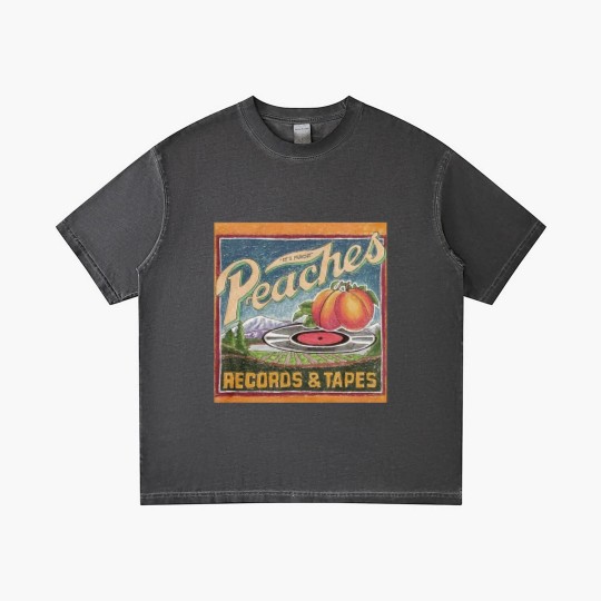Discover Peaches Gradient T Shirts Gradient T Shirts Gradient T Shirts Gradient T Shirts Music Graphic Design Gradient T Shirts Vintage Retro Art 80s 1980s Tapes and Records Unisex Gradient T Shirts Gift