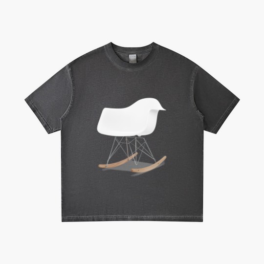 Discover Vintage furniture eames molded plastic armchair rocker - Funny - Gradient T Shirts
