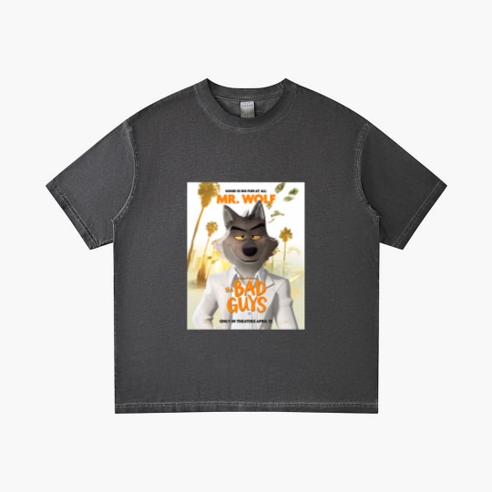 Discover Mr Wolf Bad Guys Classic Gradient T Shirts