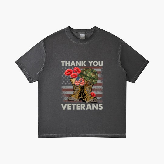 Discover Thank You Veterans Gradient T Shirts