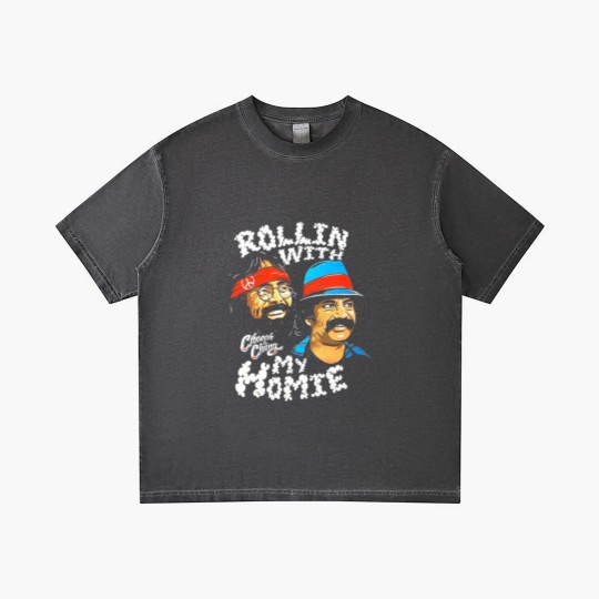 Discover Cheech & Chong Rollin With My Homie Gradient T Shirts