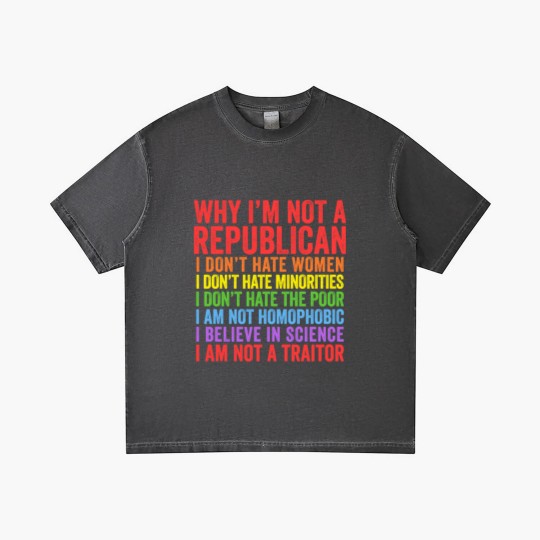 Discover Why I'm Not A Republican - Democrat - Gradient T Shirts