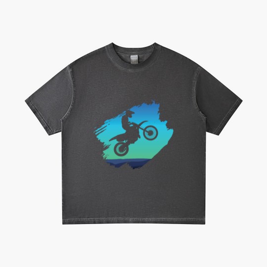 Discover Motocross Dirt Bike Gradient T Shirts