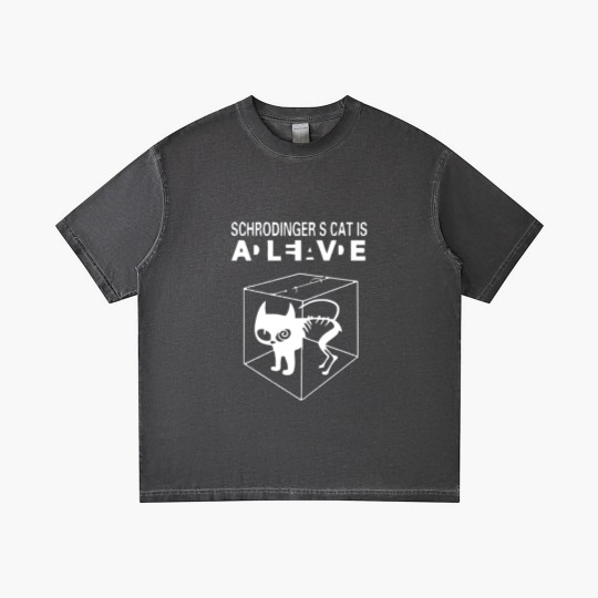 Discover Cat Dead Alive Schrodinger s Gradient T Shirts