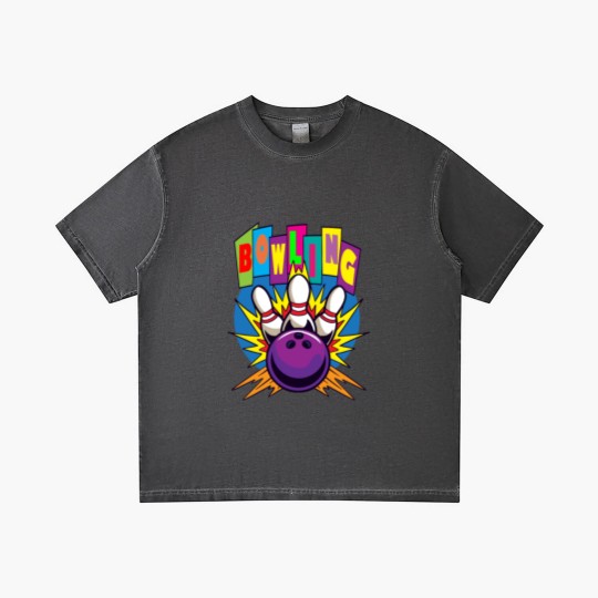Discover Colorful Pin Bowling Gradient T Shirts