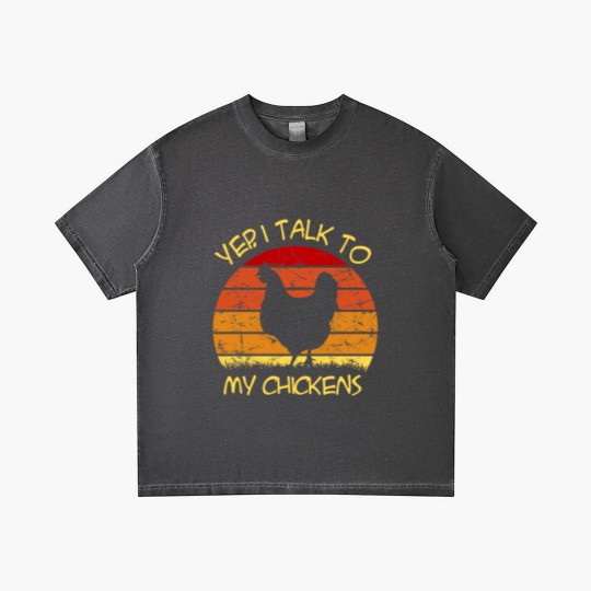 Discover Yep, I Talk To My Chickens Vintage - Yep I Talk To My Chickens Vintage - Gradient T Shirts