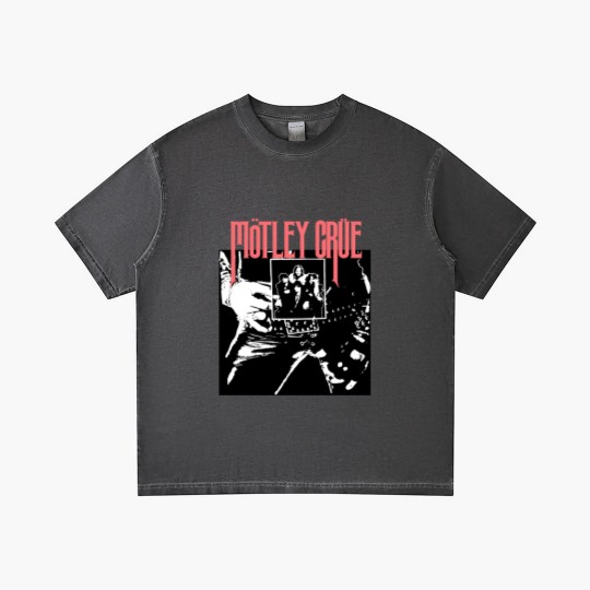 Discover Vintage 2000's Original Motley Crue Rock Band Concert Too Fast For Love Tour Black & Red Gradient T Shirts