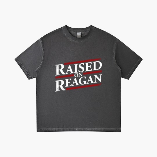 Discover Raised On Reagan 80'S Nostalgia Gradient T Shirts