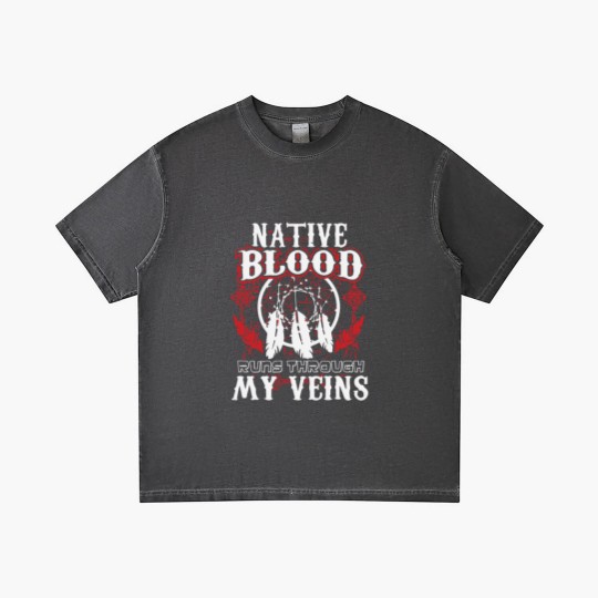 Discover Native Blood Runs Through My Veins Native American Gradient T Shirts