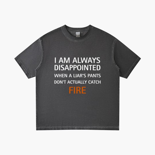 Discover I am always disappointed when a liar's pants don't actually catch fire, funny saying - Liar - Gradient T Shirts