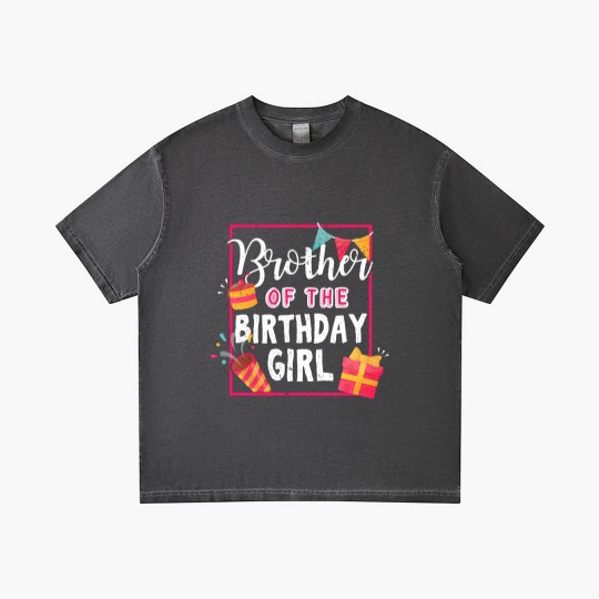 Discover Brother Of The Birthday Girl - Gift Birthday Girl Brother Gift For Sister From Brother - Birthday Girl Brother - Gradient T Shirts