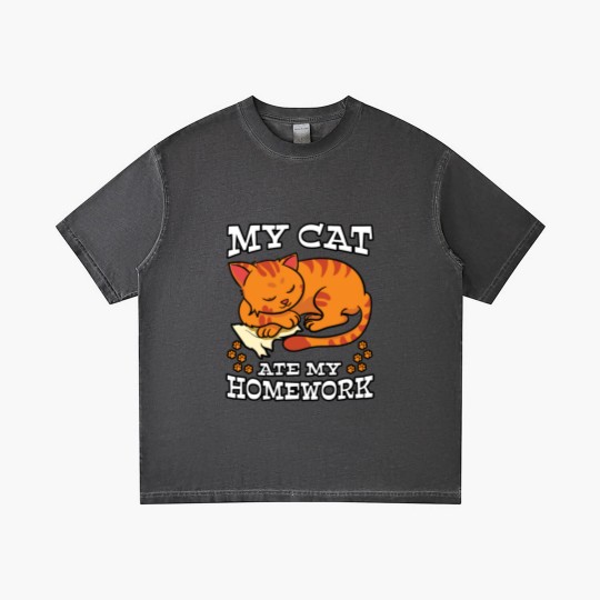 Discover My Cat Ate My Homework Gradient T Shirts