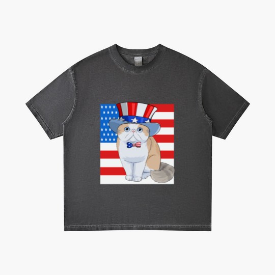 Discover Exotic Shorthair Cat 4th of July - Exotic Cat - Gradient T Shirts