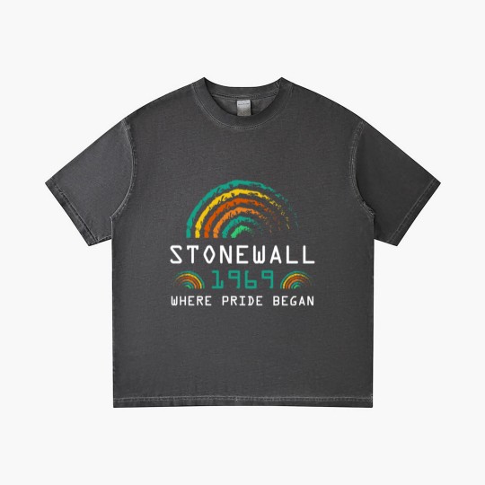 Discover Stonewall 1969 Rainbow Gay CSD 50 Years Pride Riot Gradient T Shirts