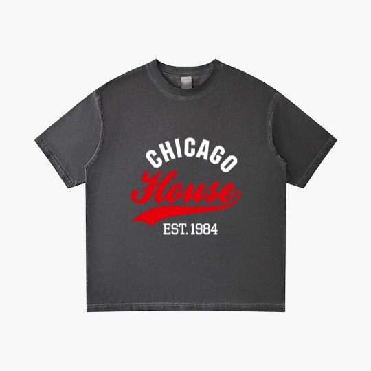 Discover Vintage Chicago house est. 1984 house music party Gradient T Shirts