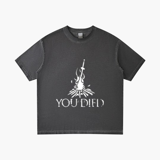 Discover YOU DIED DARK SOULS Gradient T Shirts