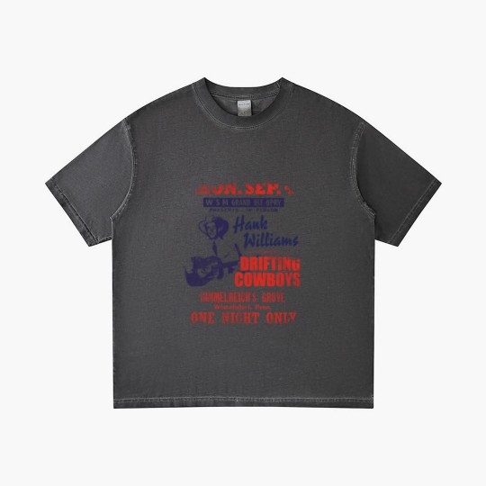 Discover Hank Williams Concert Poster, distressed - Hank Williams - Gradient T Shirts
