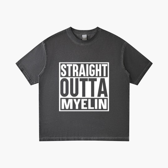 Discover STRAIGHT OUTTA MYELIN Gradient T Shirts