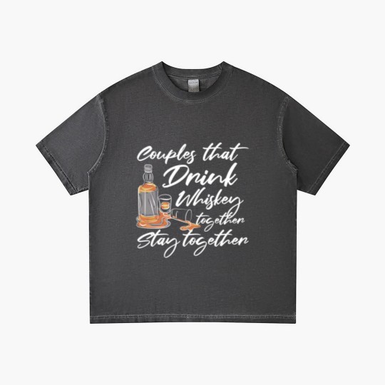 Discover Whiskey Couple Matching Gradient T Shirts