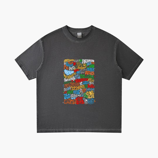 Discover Lennon Imagine Quote Gradient T Shirts