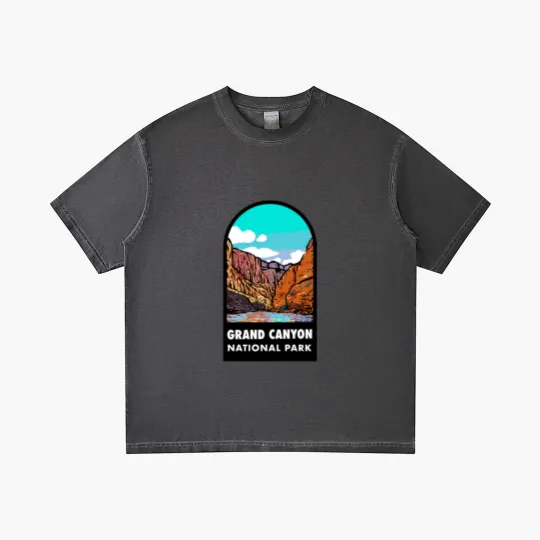 Discover Grand Canyon National Park Badge Gradient T Shirts