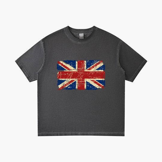 Discover Union Jack Flag - Vintage Look Gradient T Shirts