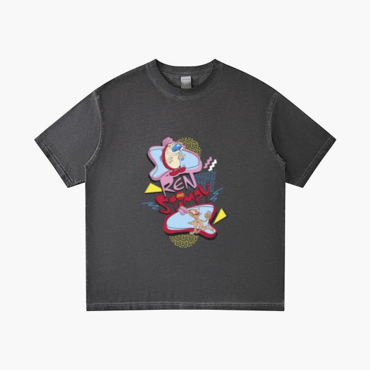 Discover Ren And Stimpy Nineties Gradient T Shirts