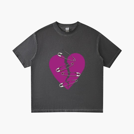 Discover Broken heart and safety pins gift Gradient T Shirts