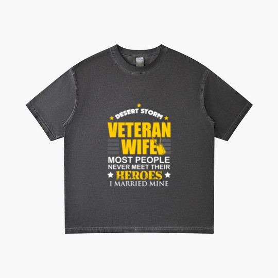 Discover Desert Storm Veteran Wife Family Hero Married Gradient T Shirts