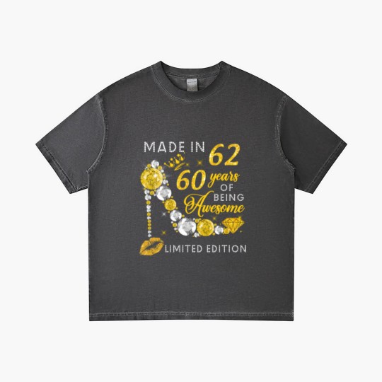 Discover Made In 1962  60 Years Of Being Awesome Jewelry Gold Sparkle - Made In 1962 - Gradient T Shirts