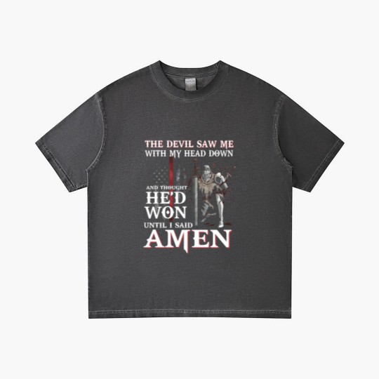 Discover The Devil Saw Me With My Head Down Thought He'D Won Gradient T Shirts - The Devil Saw Me With My Head Down Thou - Gradient T Shirts