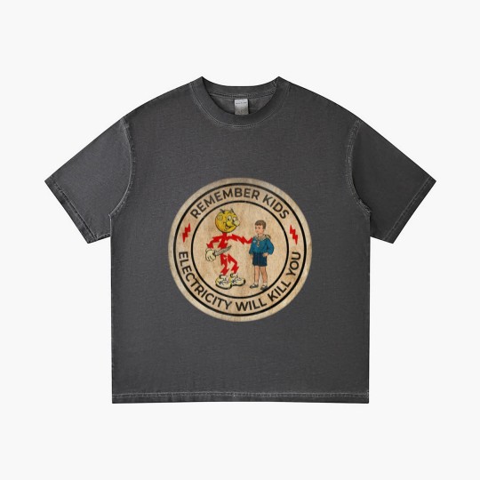 Discover REMEMBER KIDS ELECTRICITY WILL KILL YOU # FRESH DESIGN - Electricity Will Kill You - Gradient T Shirts
