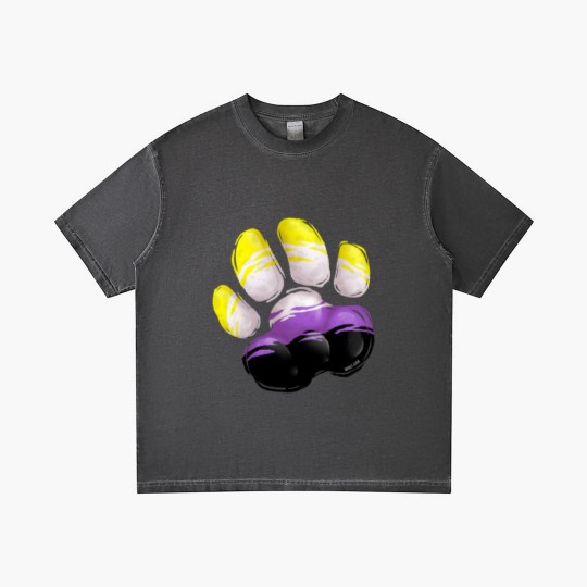 Discover Non Binary - Wolf Paw Gradient T Shirts