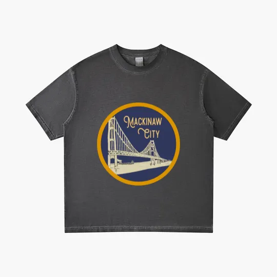 Discover Mackinaw City Decal - Mackinaw City - Gradient T Shirts