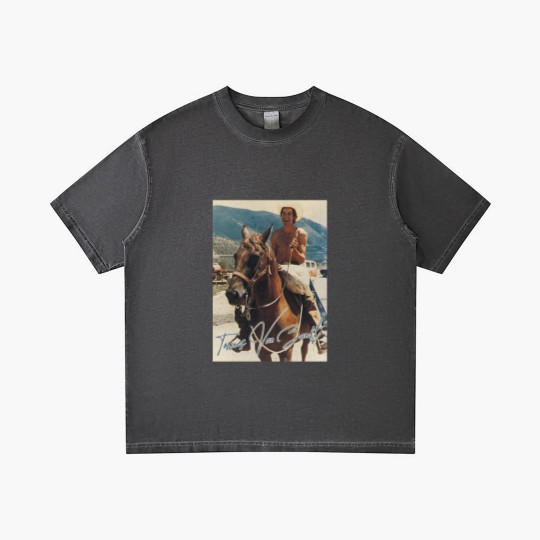 Discover Townes Van Zandt - Retro On Horse Fan Art - Townes Van Zandt - Gradient T Shirts