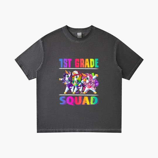 Discover 1st Grade Squad Dabbing Unicorn Back to School Backpack Girl Gradient T Shirts