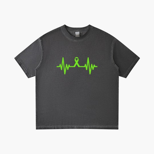 Discover lymphoma cancer ribbon heartbeat - Lymphoma Cancer - Gradient T Shirts