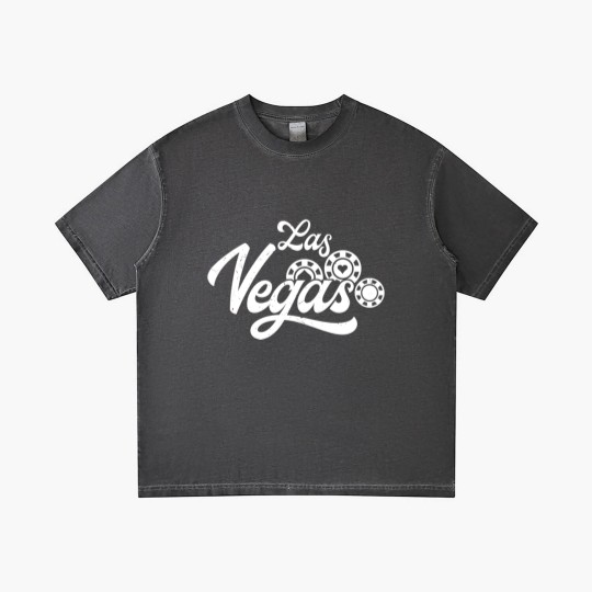 Discover Las Vegas Vintage Gambling Gradient T Shirts