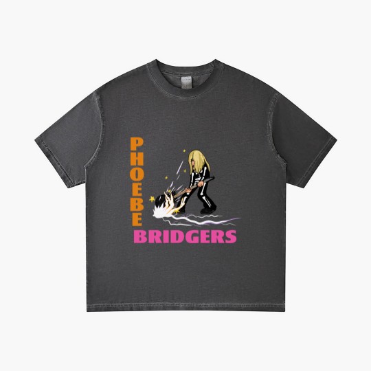 Discover Phoebe Bridgers Guitar Smash - Phoebe - Gradient T Shirts