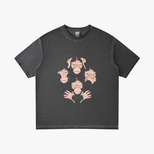 Discover Monkey Cover Face Awesome Gorilla Queen Band Gradient T Shirts