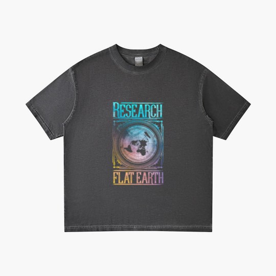 Discover Research Flat Earth #FlatEarth Gradient T Shirts